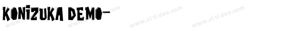 Konizuka Demo字体转换